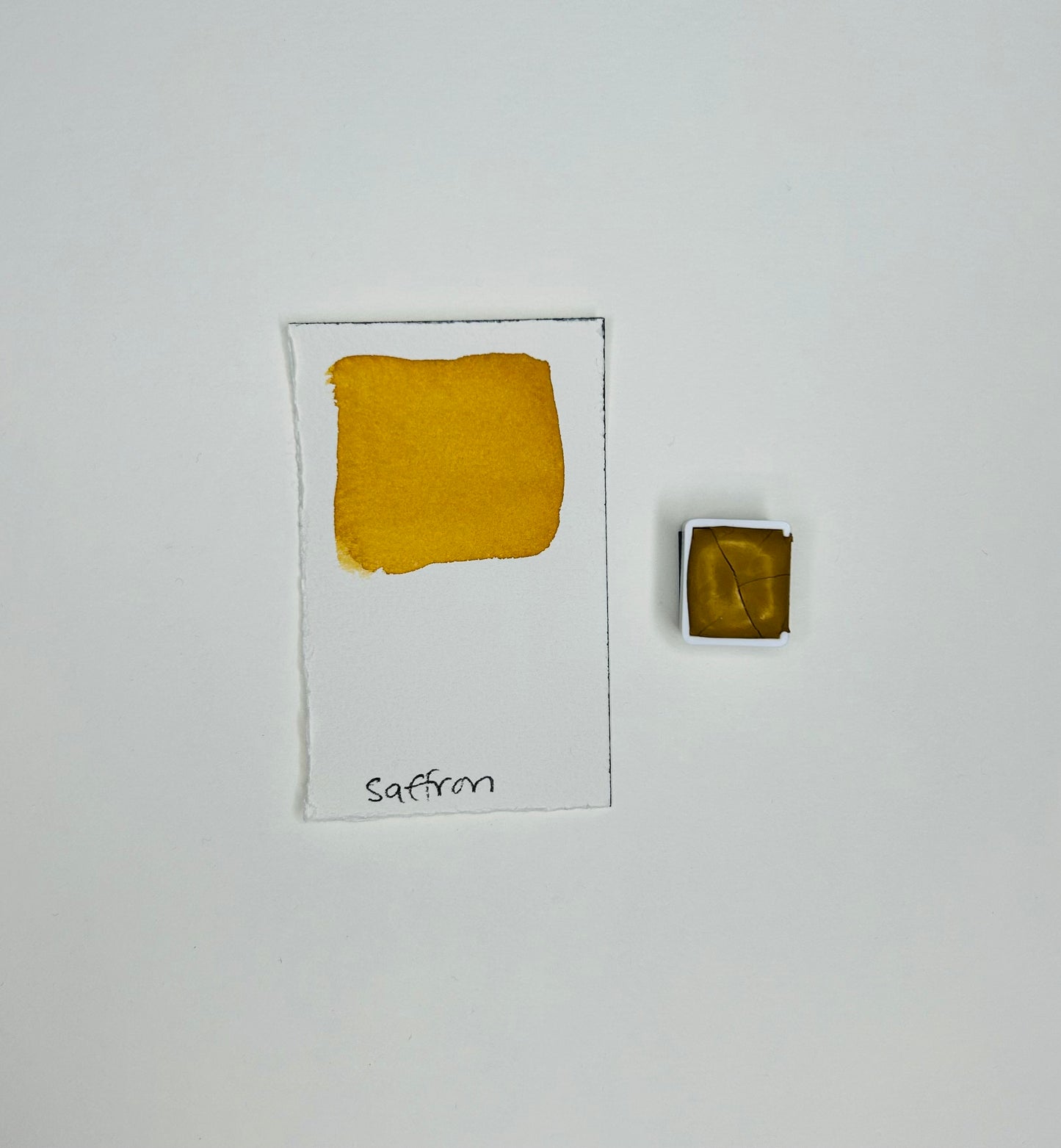 Saffron Handmade Watercolor Half Pan