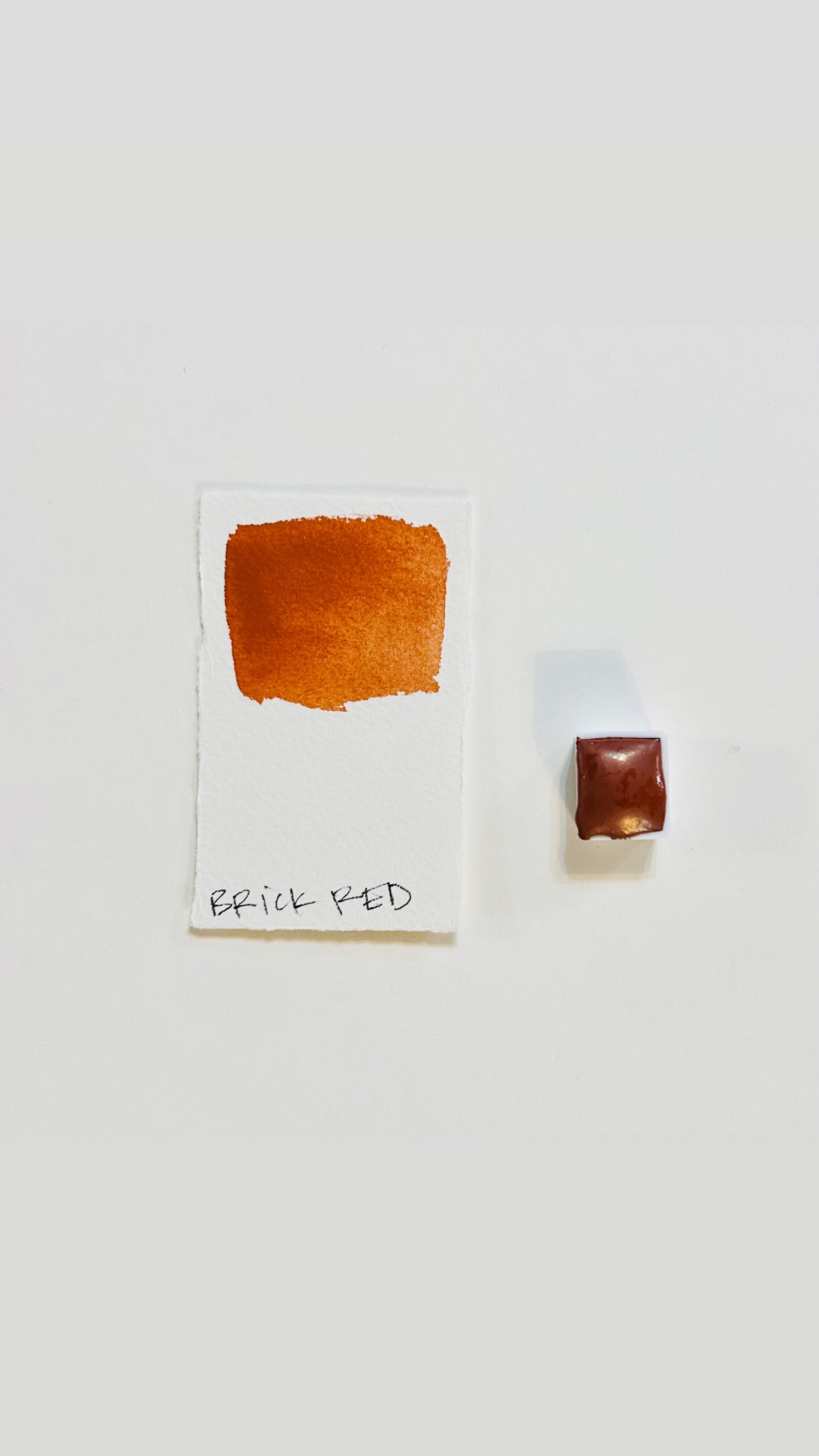 Brick Red Handmade Half Pan
