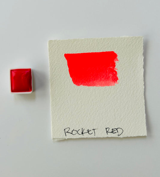 Rocket Red Watercolor half pan.