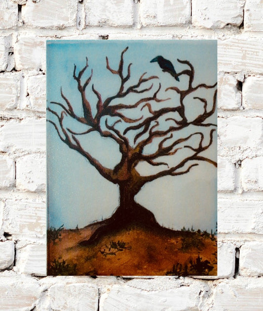 Desert Crow Vinyl Sticker