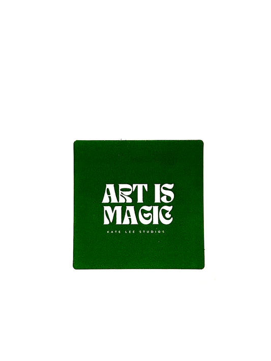 Green Art is Magic Vinyl Sticker