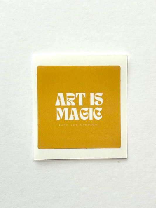 Yellow Art is Magic Sticker
