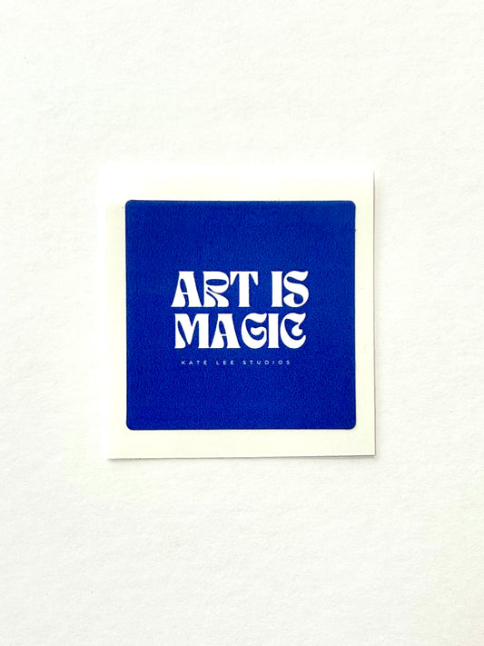 Indigo Art is Magic Vinyl Sticker