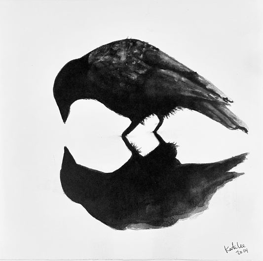 Black Bird reflection