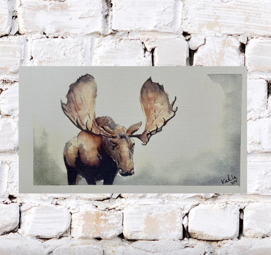 Moose Watercolor Print